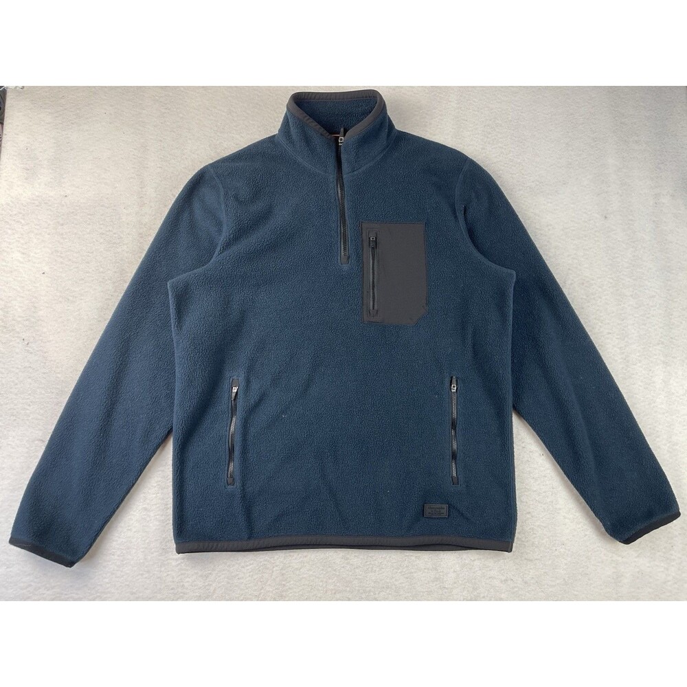 Vintage Y2K  Abercrombie & Fitch Men’s Large Blue 1/4 Zip Pullover Soft Fleece